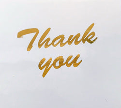 Ευχετήρια Κάρτα 10X10 Thank You Gold foil (02393)