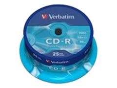 CD-R Verbatim 25τεμ 52x 700MB Tower