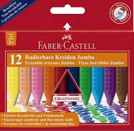 Κηρομπογιές Faber Castell Jumbo Grip 122540 12τεμ 