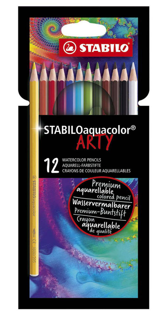 Ξυλομπογιές Ακουαρέλας Stabilo Arty Aquacolor 12τεμ. (1612)