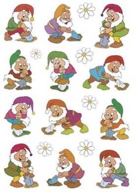 Αυτοκόλλητα Stickers Decor Νάνοι (3331)