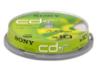 CD-R Sony 10τεμ. 48X  Tower