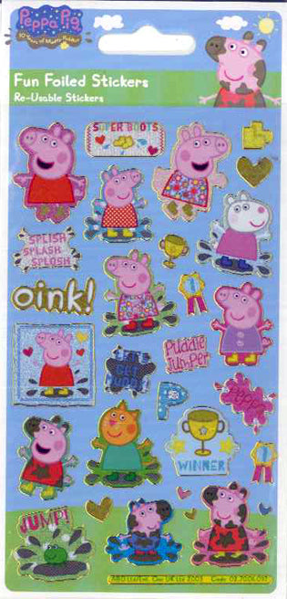 Αυτοκόλλητα Stickers Peppa Pig Re-Usable