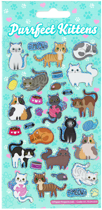 Αυτοκόλλητα Stickers Γάτες ''Purrfect Kittens'' Reusable (017004059)