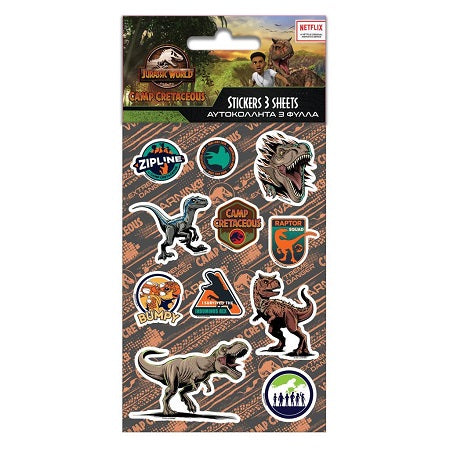 Αυτοκόλλητα Stickers Jurassic World (5 φύλλα) (570879)