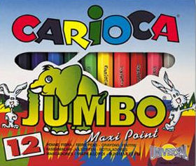 Μαρκαδόροι Παιδικοί Carioca Jumbo 12τεμ