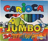 Μαρκαδόροι Παιδικοί Carioca Jumbo 24τεμ