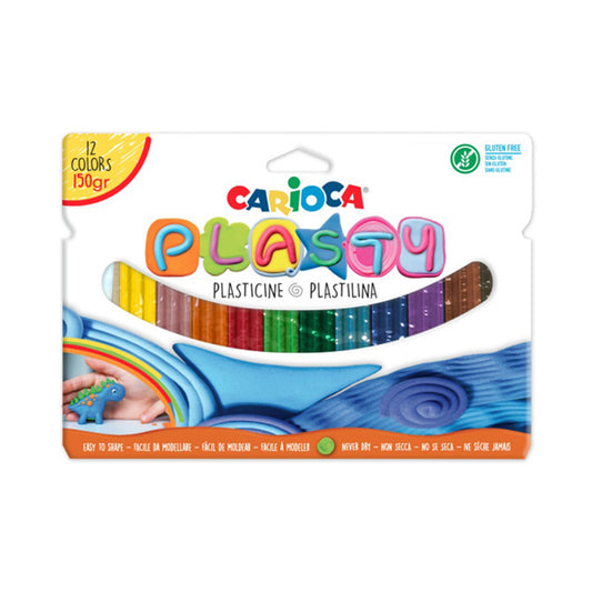 Πλαστελίνες Carioca Plasty 12 Colors 150gr