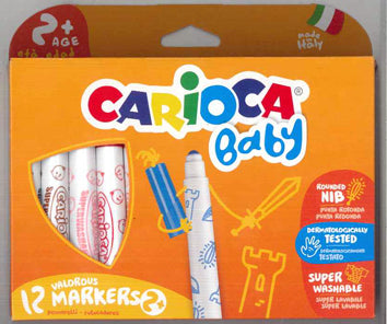 Μαρκαδόροι Carioca Baby 12τεμ (Για ηλικίες 2+)