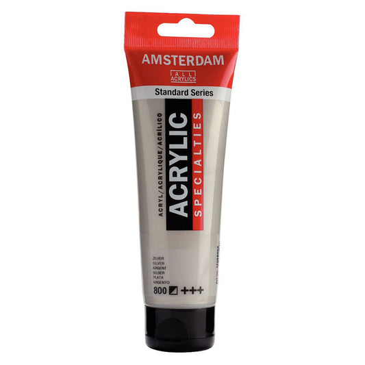 Ακρυλικά Amsterdam 120ml Silver 800