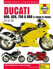 DUCATI 600, 620, 750 & 900 2-VALVE V-TWINS (91 - 05) HAYNES REPAIR MANUAL