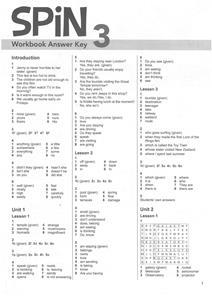 SPIN 3 WORKBOOK ANSWER KEY