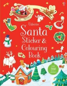 SANTA STICKER AND COLOURING BOOK