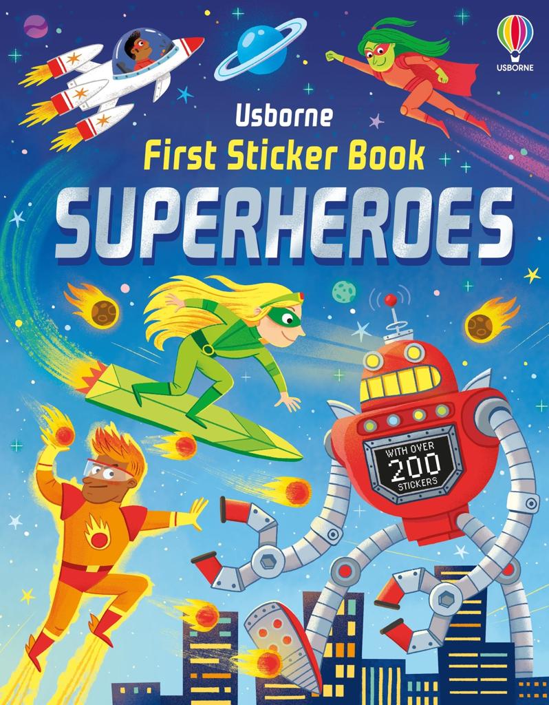 FIRST STICKER BOOK SUPERHEROES