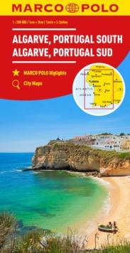 ALGARVE, PORTUGAL SOUTH MARCO POLO MAP