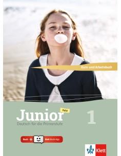 JUNIOR NEU 1 KURSBUCH UND UBUNGSBUCH ( PLUS ONLINE PLUS KLETT BOOK-APP)