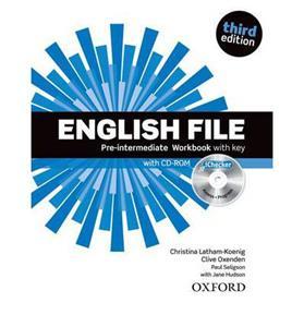 ENGLISH FILE 3RD EDITION PRE-INTERMEDIATE WORKBOOK WITH KEY