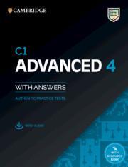 CAMBRIDGE ADVANCED CAE 4 PRACTICE TESTS WITH ANSWERS ( PLUS DOWNLOADABLE AUDIO & RESOURCE BANK)