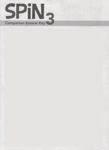 SPIN 3 COMPANION ANSWER KEY