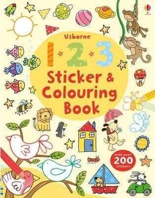 123 STICKER AND COLOURING BOOK