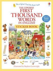 FIRST 1000 WORDS IN ENGLISH STICKER BOOK