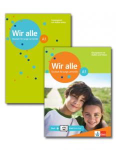 WIR ALLE A1 UBUNGSBUCH ( PLUS  ONLINE AUDIO  PLUS  KLETT -BOOK APP)  UND TRAININGSHEFT (SET)