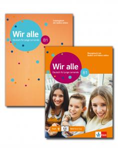 WIR ALLE B1 UBUNGSBUCH ( PLUS  ONLINE AUDIO  PLUS  KLETT -BOOK APP)  UND TRAININGSHEFT (SET)