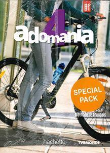 SUPER PACK ADOMANIA 4 (LIVRE DE L'ELEVE  PLUS  CAHIER D'ACTIVITES  PLUS  LEXIQUE  PLUS  CADEAU SURPRISE)