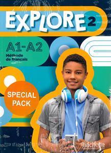 SUPER PACK EXPLORE 2 (LIVRE DE L'ELEVE  PLUS  CAHIER D'ACTIVITES  PLUS  LEXIQUE  PLUS  CADEAU SURPRISE)